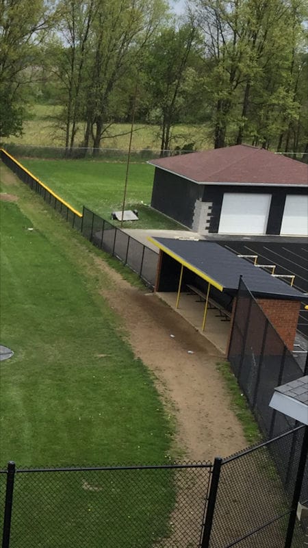 Baseball field fence 3